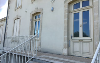 Entrée de la mairie de Lagupie